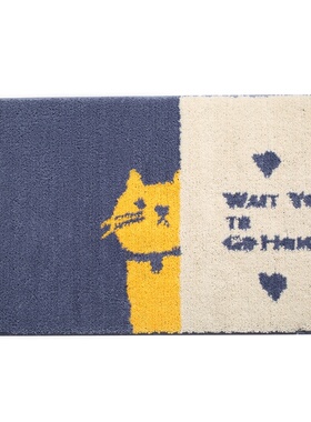 newNew cartoon cute pet bathroom door mat carpet entrance m