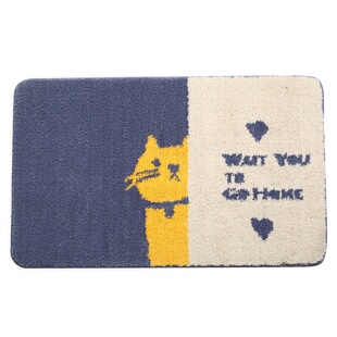 newNew cartoon cute pet bathroom door mat carpet entrance m