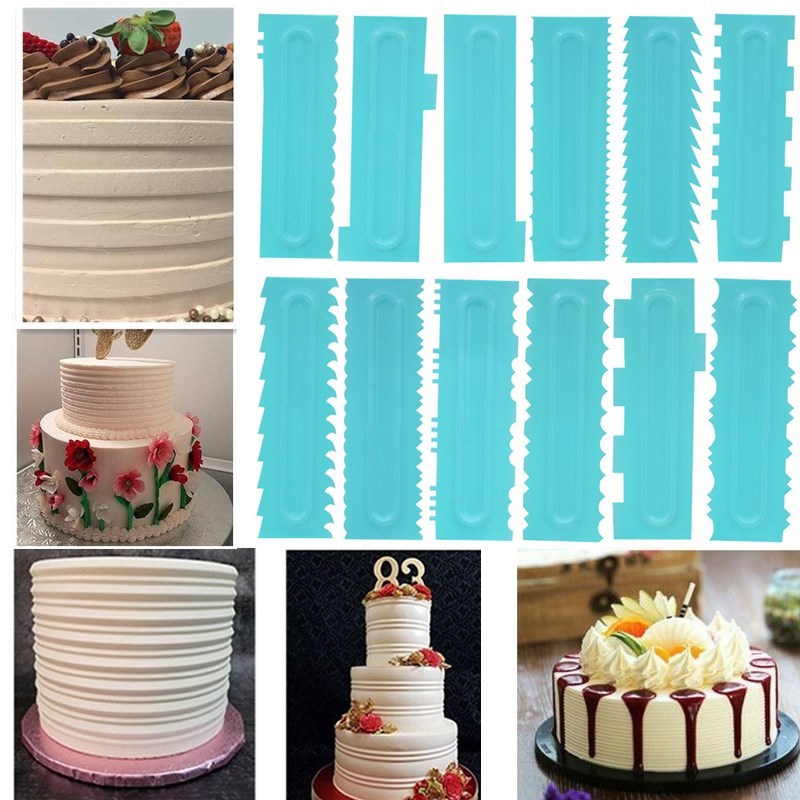 Cake Scraper Cream Smoother Pastry Icing Combs Baking Access
