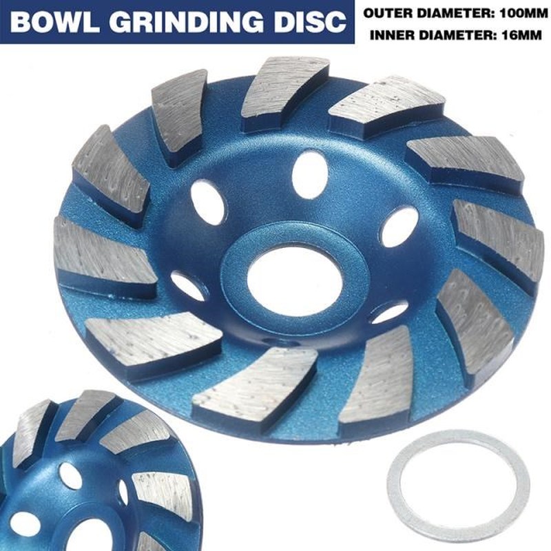 1pc 100mm*16mm Diamond Bowl Cup Grinding Wheel Concrete Grin