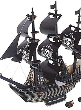 3D Puzzles for Adults Pirate Ship 3D Puzzle Model Kits fo