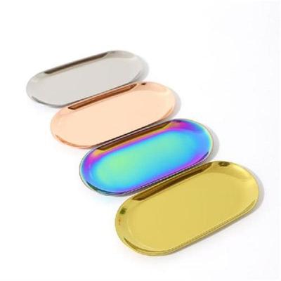 Nordic Style Oval Jewelry Storage Serving Tray Platter