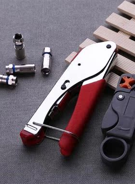 Coaxial Cable Crimping Tool Wire Stripper F Connector Networ
