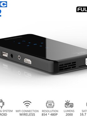 X2 LED Full HD Mini Projector 1080P HDMI USB DLP Home Theate