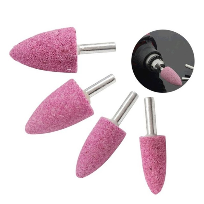 5 Pcs 6mm Abrasive Mounted Stone Set for Drill Grinding Ston