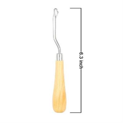 1pc Wooden Handle Hook Knitting Machine Tool Diy Handmade