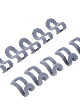 10PCS/Lot Mini Flocking Cloth Hanger Hook Clothes Easy Hange