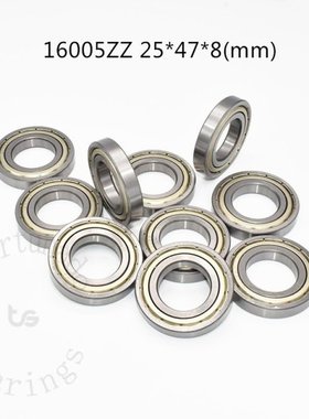 1pcs 16005ZZ 25*47*8(mm)  chrome steel Metal Sealed High sp