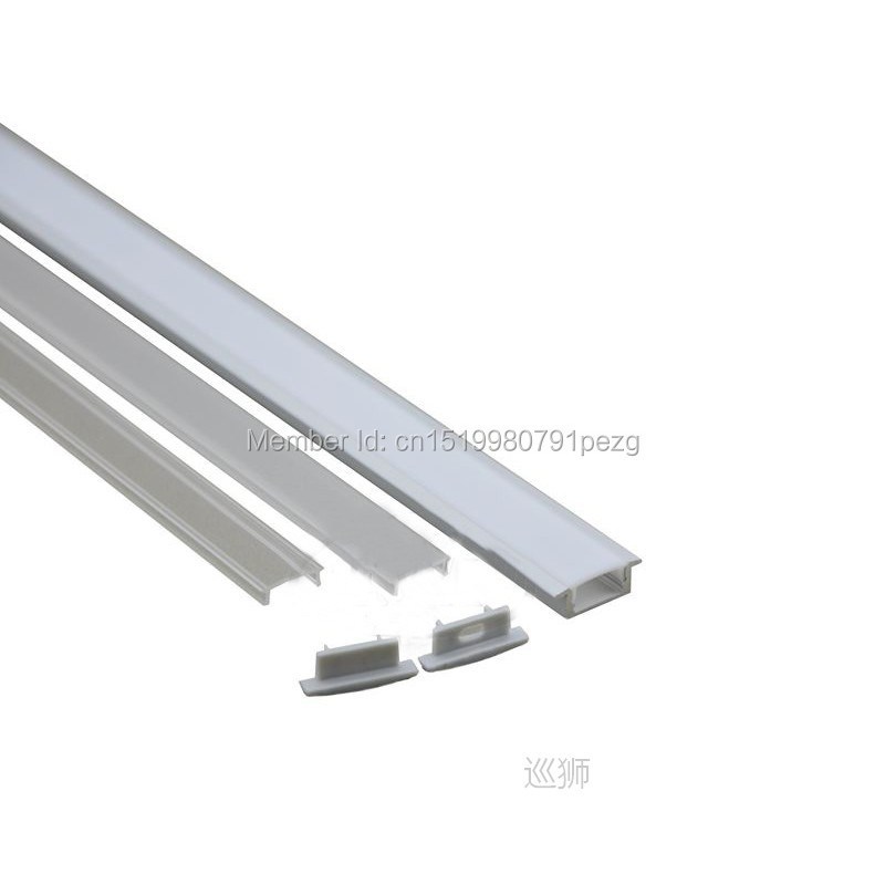 10 Sets/Lot T type Extruded LED aluminum profile and Anodize