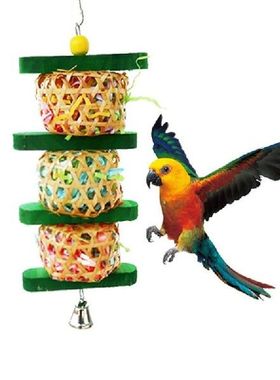 Parrots Cage Shredding Toys Bird Foraging Hanging Toys Bird