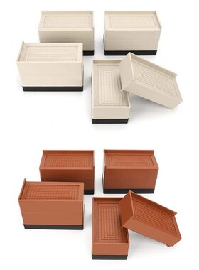 4PCS Furniture Risers 3 Inch Bed Furniture Risers Adjustable
