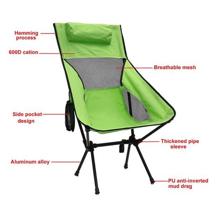 Ultralight Outdoor Folding Camping Chair Picnic Hiking Trave