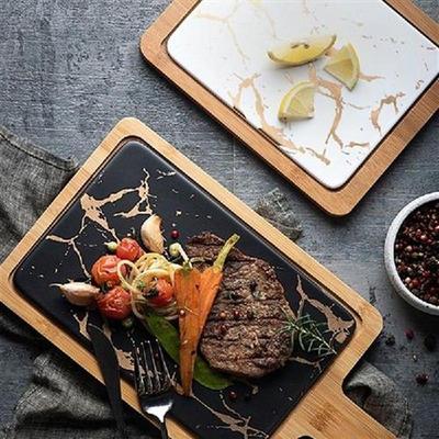 High-end Western Food Plate Dessert Dish Square Steak Tray