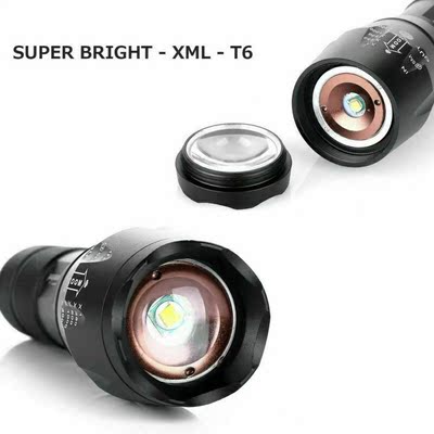 10Pcs LED Tactical Flashlight Super Bright High Lumen Zoomab