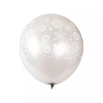 Blue Balloons Snowflake Balloons Ice Party Birthday Decor