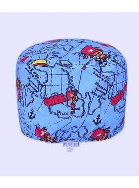 Scrub Caps Cartoon Sea Route New Design Nurse Veterinary Un