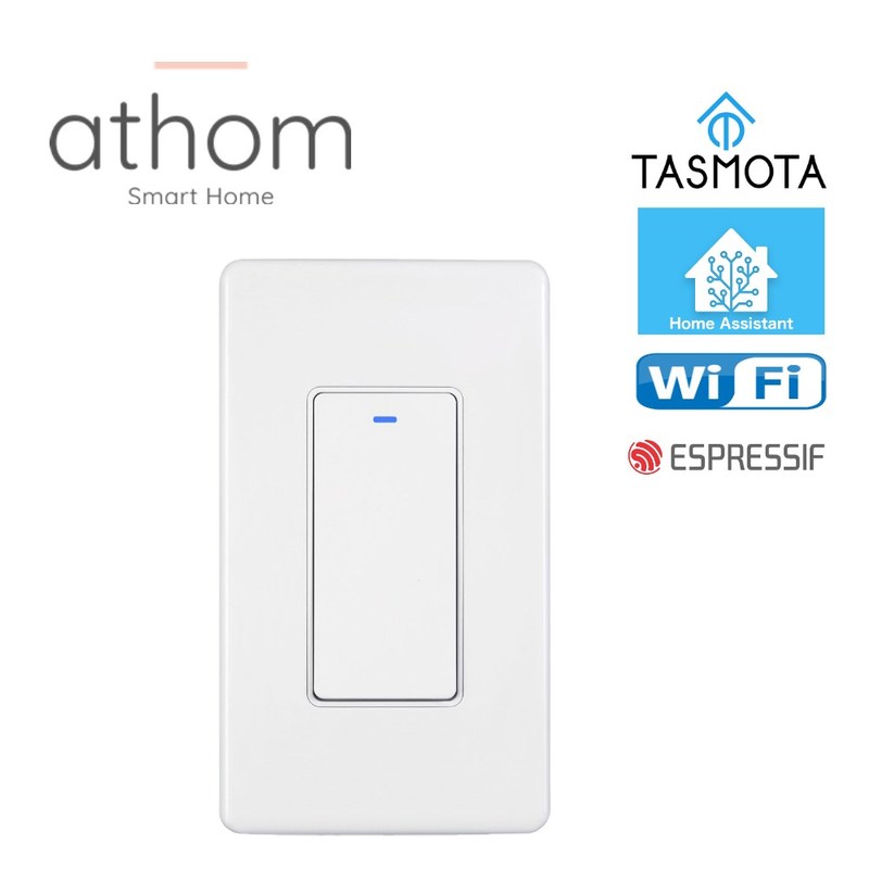 ATHOM US switch  pre flashed tasmota ESP8266 based WiFi swi