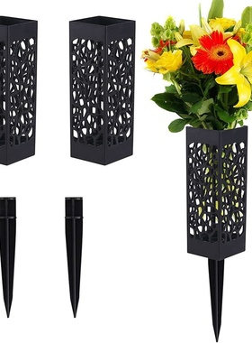 Plastic Cemetery Cone Vases Headstone Gravestone Flower