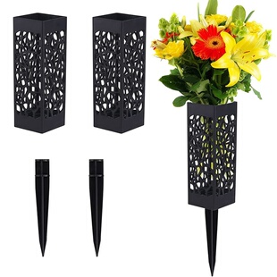 Plastic Cemetery Cone Vases Headstone Gravestone Flower