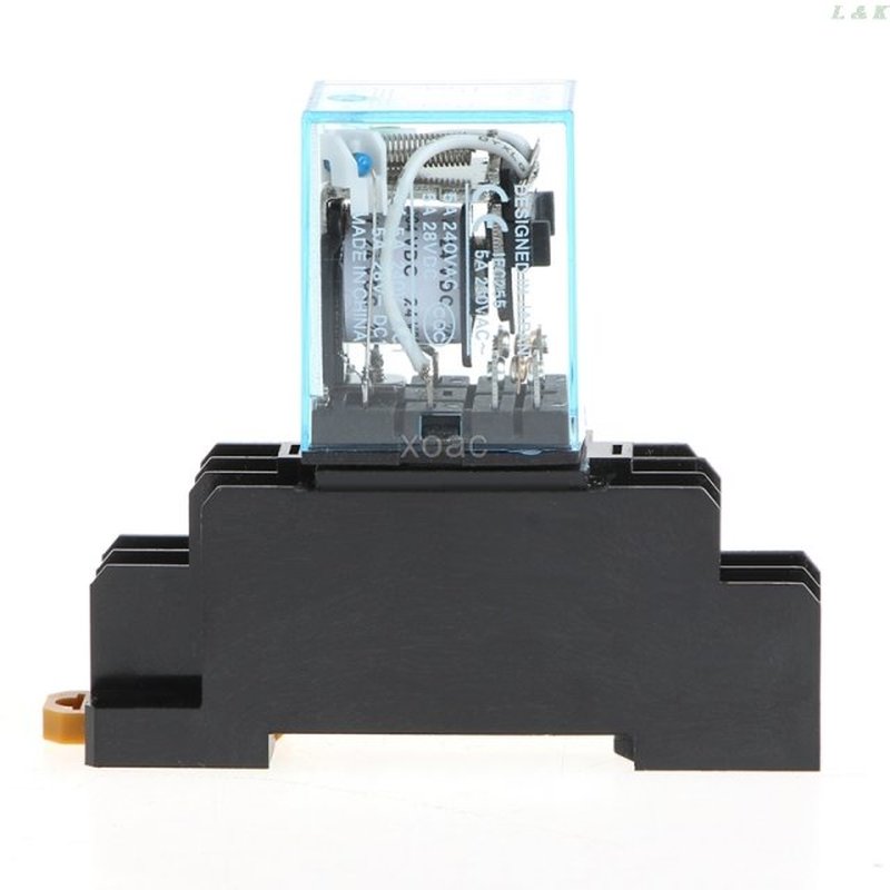 8 Pin MY2NJ Relay 24 V DC Small Relay 5A DPDT Coil With Base