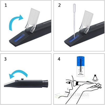 Alcohol Meter For Moonshine 0~80%V/V Refractometer Alcohol T