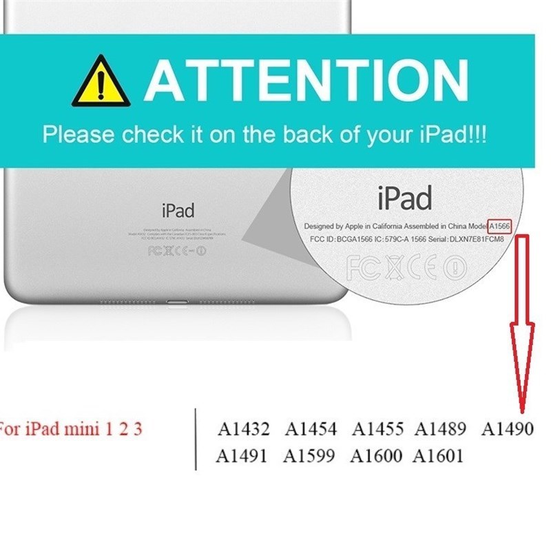 Slim Coque for iPad mini 2 mini 3 Keyboard Case A1432 A1490