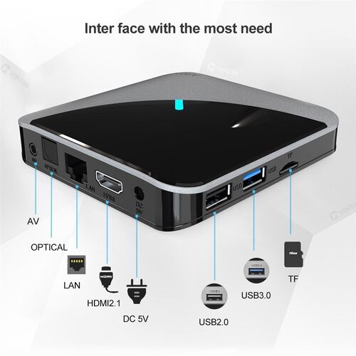 A95X F3 Android 9,0 RGB luz V caja Amlogic S905X3 8k de Netf
