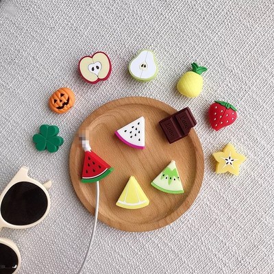 USB Cartoon Protector Cable Cord Saver Cover Coque for iPhon