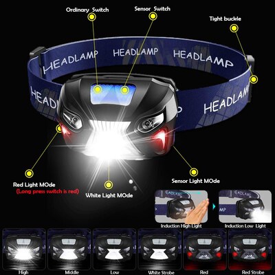 LED Headlamp USB Rechargeable 10000Lm Powerfull LED Headligh