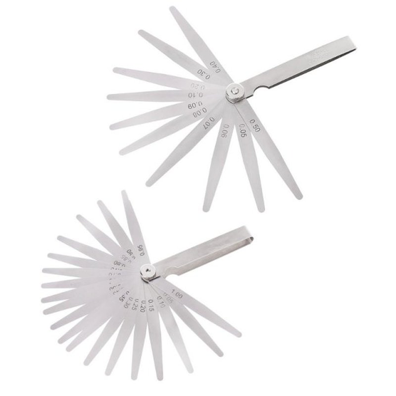 0.05-1mm 20 Blade Feeler Gauge Gage Thickness Measurment Too