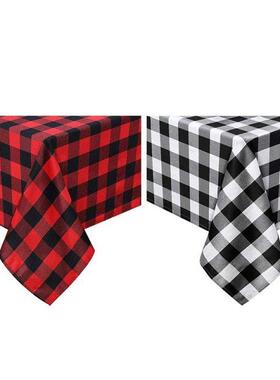 Plaid Tablecloth Buffalo Check Rectangle Farmhouse Tableclot