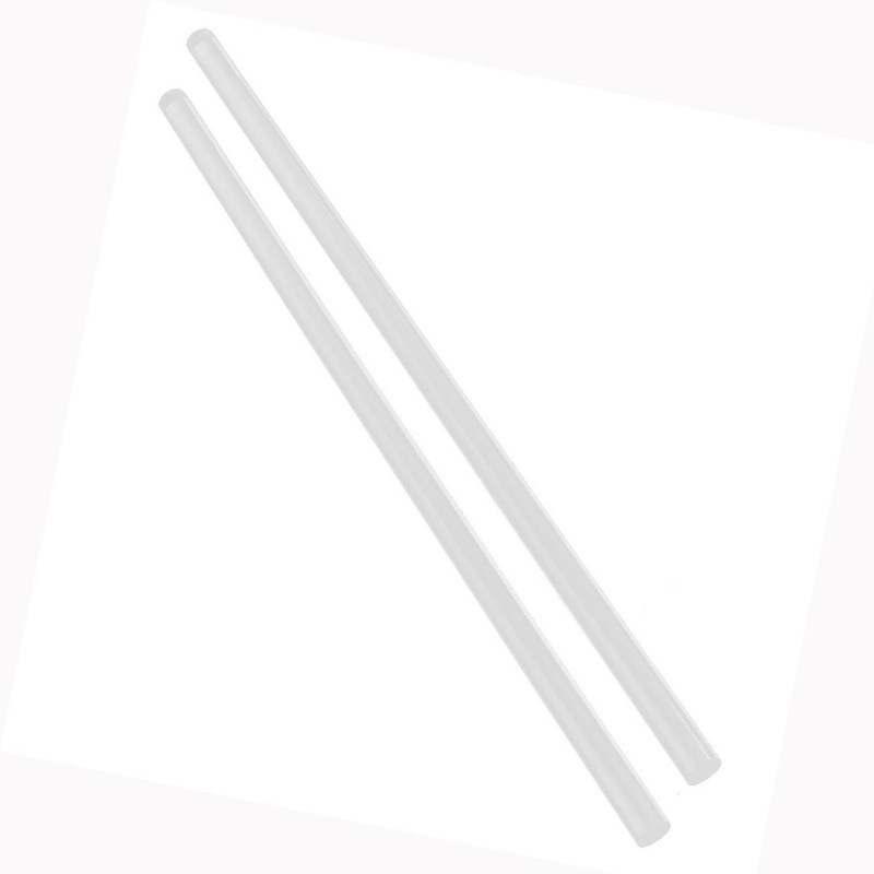 2Pcs 10mm Clear Round Perspex Acrylic Bar PMMA Extruded Rod