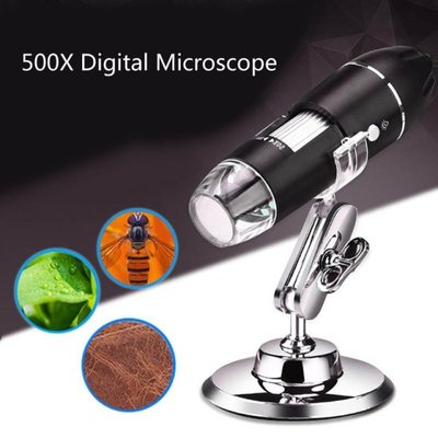 500X Electronic Microscope 8 LED Digital USB Microscope Magn