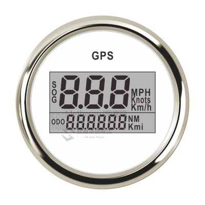 2'' 52mm GPS Speedometer Odometer Digital GPS Boat S