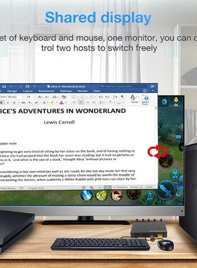 2 Port 4K HDMI USB KVM Switch Splitter For Shared Monitor K