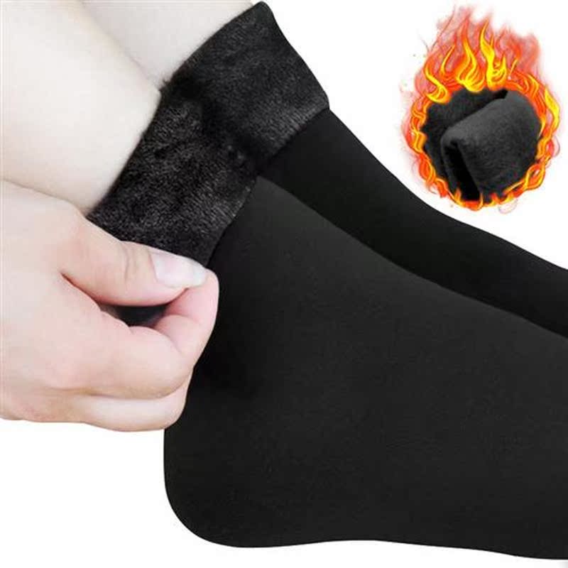 New Velvet Women Winter Warm Thicken Thermal Socks Soft Casu