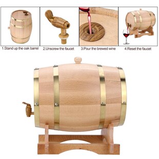 1.5L/3L/5L/10L Pine Wine Oak Barrel Storage Special Barrel V
