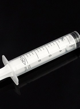 10Pcs 10 mL Plastic Syringe Hydroponics Analyze Disposable M