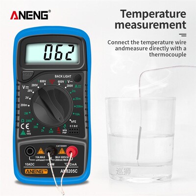 ANENG AN8205C Digital Multimeter AC/DC Ammeter Volt Ohm Test