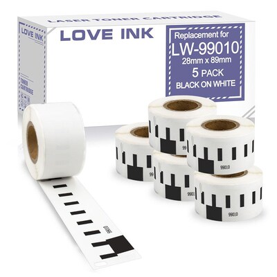 5 Roll  DYMO 99010 Labels Thermal Paper Label Maker  DYMO La