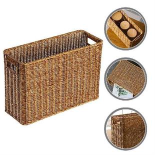 Basket Rattan Box Baskets Storage Tray Rectangular