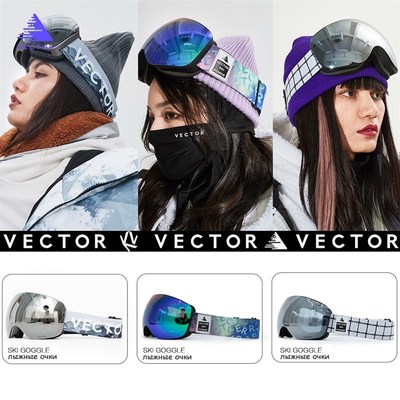 OTG Ski Snowboard Mirrored Magnetic Goggles Women Men Skiin