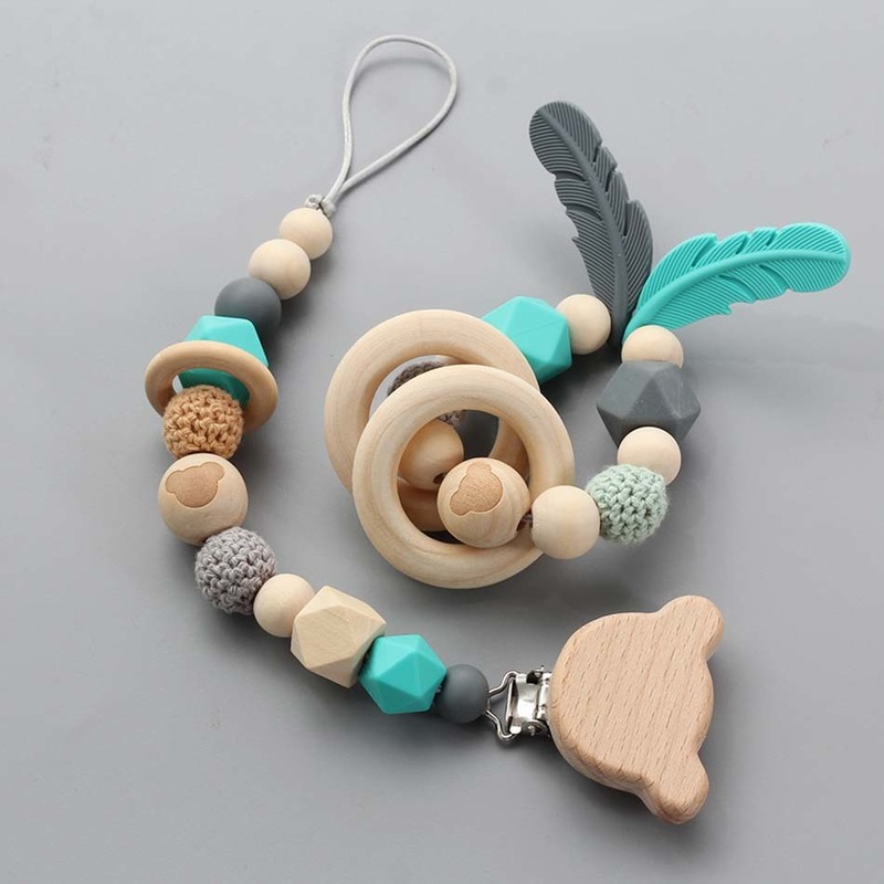 Silicone Baby Pacifier Clips Silicone Pacifier Chain Bracket