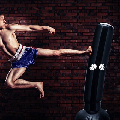 Boxing Punch Bag Inflatable Kickboxing Bag Free-Standing Fit