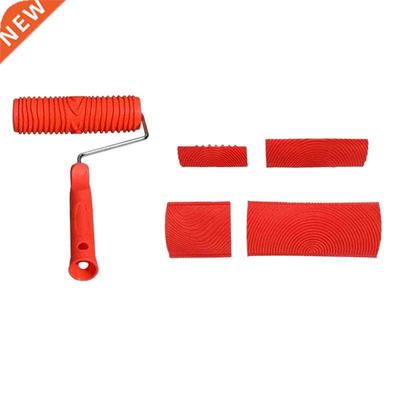 7Inch Roller Painter 4 PCS Wood Graining Painting Tool Art W