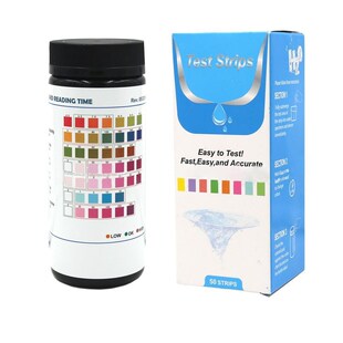 50PCS Water Quality Test Strips Aquarium Fish Tank PH Level