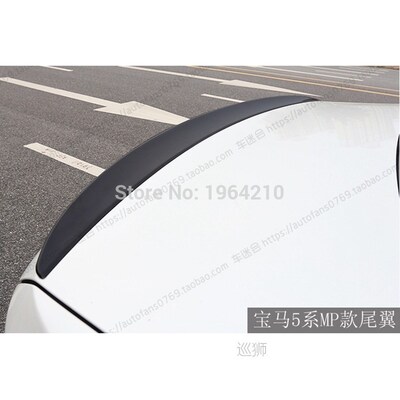 Car Styling ABS Plastic Unpainted Color Rear Spoiler Trunk W