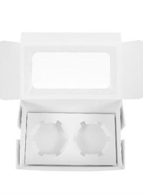 10Pcs Cupcake Boxes Containers 2-Counts Cupcake Holders