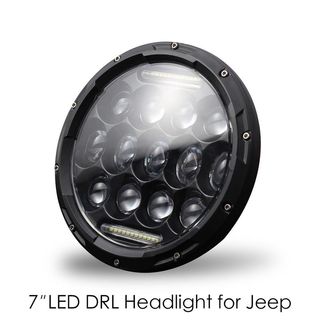 1 Pcs High Power H4/H13 7 Inch 300w Round LED Headlights Tur