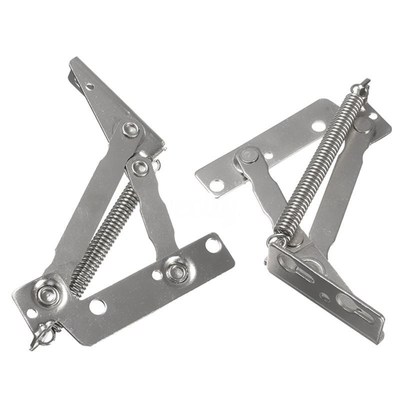 2x 80 degree Sprung Hinges Cabinet Door Lift Up Stay Flap To